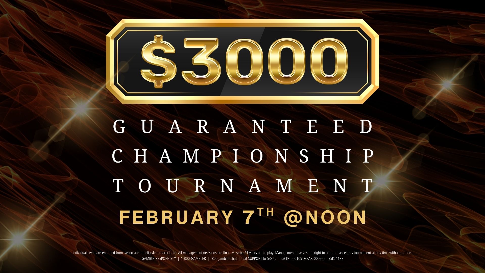 3K Guaranteed Championship Tournament