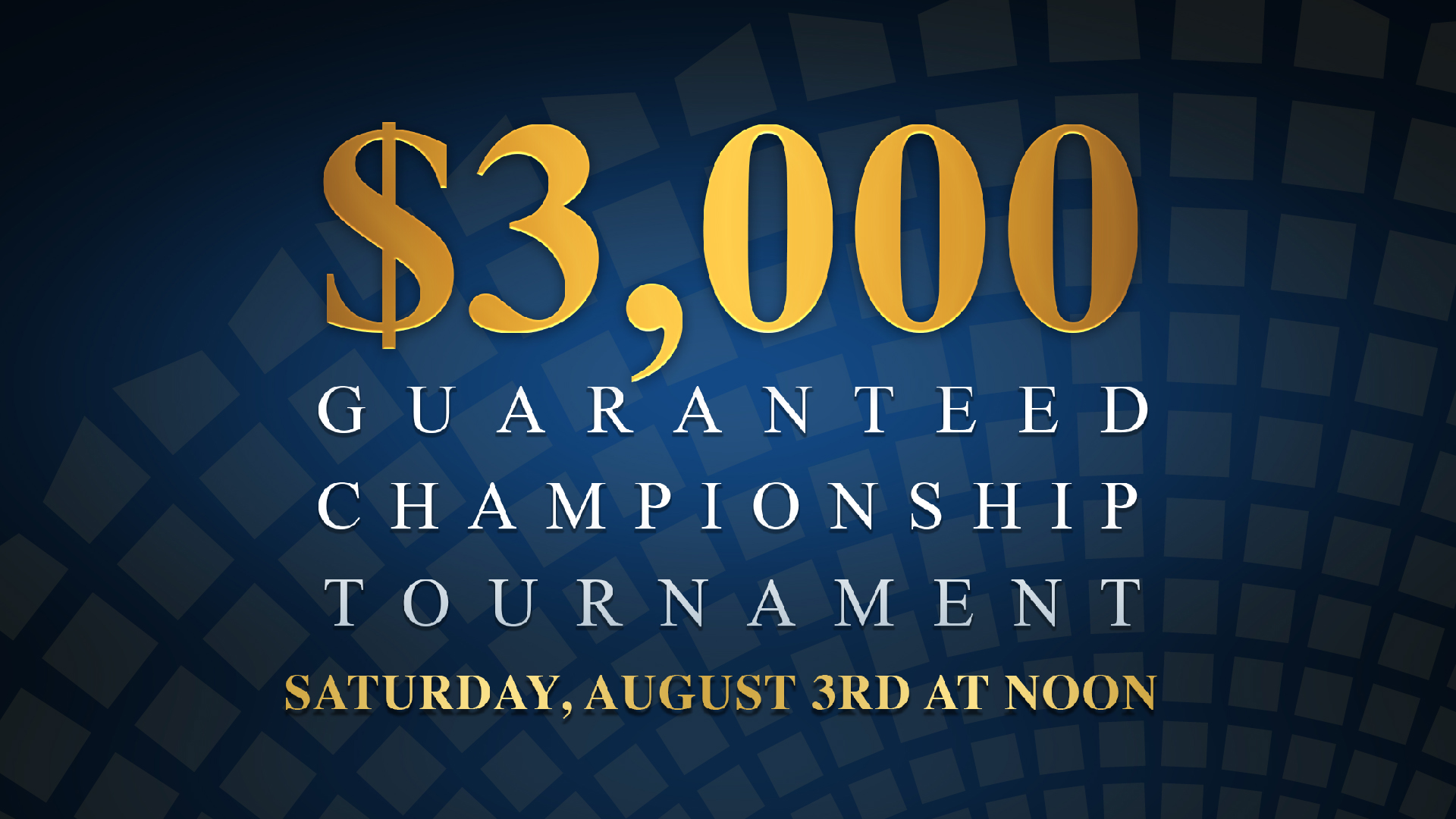 3K Guaranteed Championship Tournament