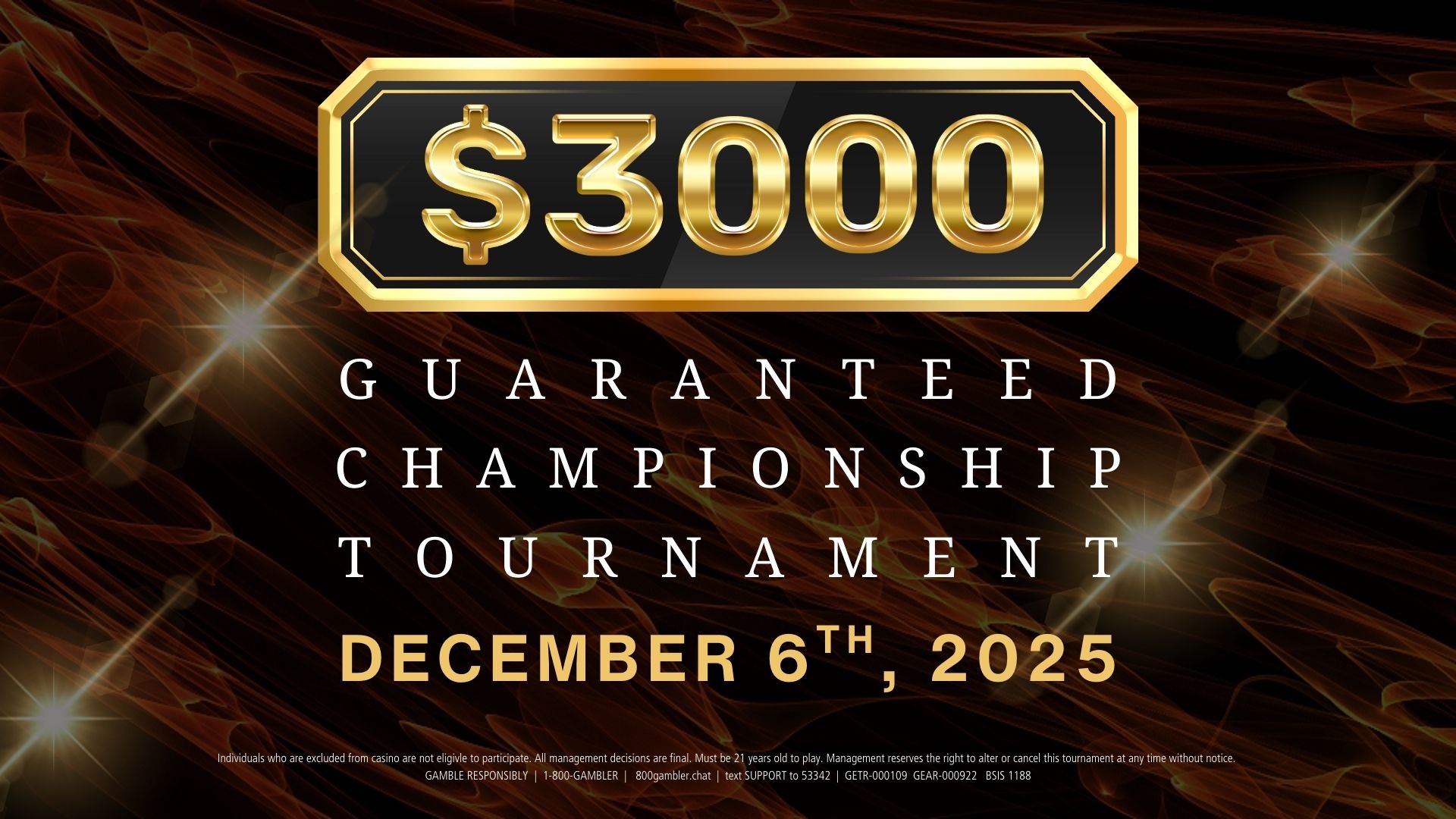 3K Guaranteed Championship Tournament